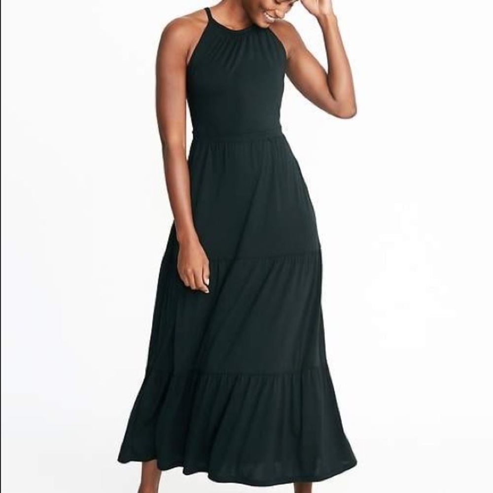 Old navy green halter top dress